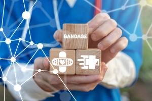 Un pansement « électrique », personnalisé pour le traitement des plaies chroniques (Visuel Adobe Stock 296425002) Un pansement « électrique », personnalisé pour le traitement des plaies chroniques (Visuel Adobe Stock 296425002)