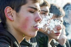 Le tabagisme infantile -ici débuté avant l’âge de 15 ans- augmente considérablement le risque de développer une bronchopneumopathie chronique obstructive (BPCO), plus tard dans la vie (Visuel Adobe Stock 887905860).