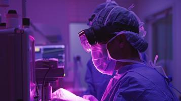 Il suffit d’un laser de faible puissance pour provoquer l’assemblage de nanoparticules sur un substrat (biopuce) recouvert d'anticorps, ce qui permet leur détection (Visuel Adobe Stock 899688058) Il suffit d’un laser de faible puissance pour provoquer l’assemblage de nanoparticules sur un substrat (biopuce) recouvert d'anticorps, ce qui permet leur détection (Visuel Adobe Stock 899688058)