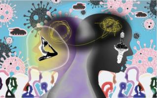 La flexibilité cognitive et l'empathie sont identifiées comme 2 clés fondamentales de négociation ou régulation du stress social (Visuel KyotoU/Global Comms) La flexibilité cognitive et l'empathie sont identifiées comme 2 clés fondamentales de négociation ou régulation du stress social (Visuel KyotoU/Global Comms)